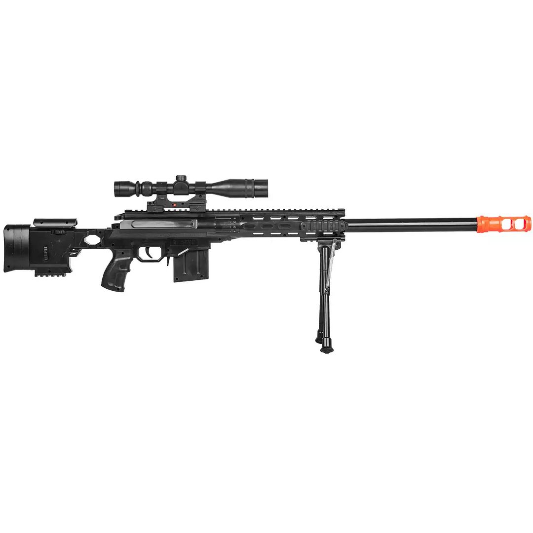 UKARMS AIRSOFT TACTICAL SPRING SNIPER RIFLE GUN w/ LASER SCOPE BIPOD BB